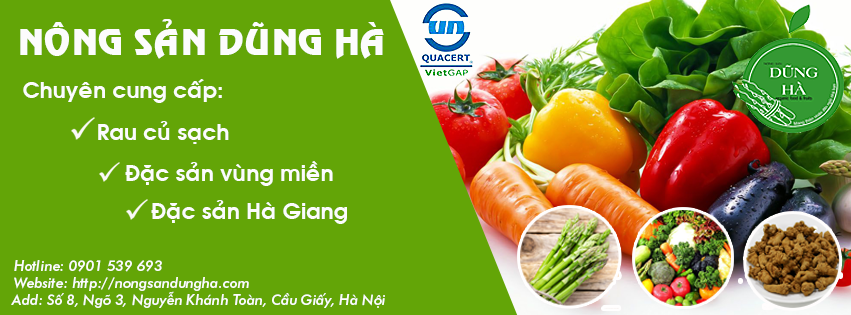 Nông sản Dũng Hà – Chuyên cung cấp thực phẩm sạch, nông sản đặc sản tại Hà Nội